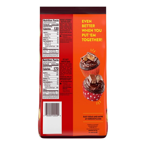 Kit Kat And Reese's Assorted Milk Chocolate Flavored Candy, 33.36 oz