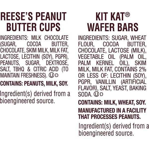 Kit Kat And Reese's Assorted Milk Chocolate Flavored Candy, 33.36 oz