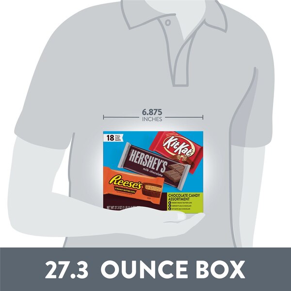 Hershey's, Kit Kat® And Reese's Assorted Milk Chocolate Candy, 18 ct, 27.3 oz