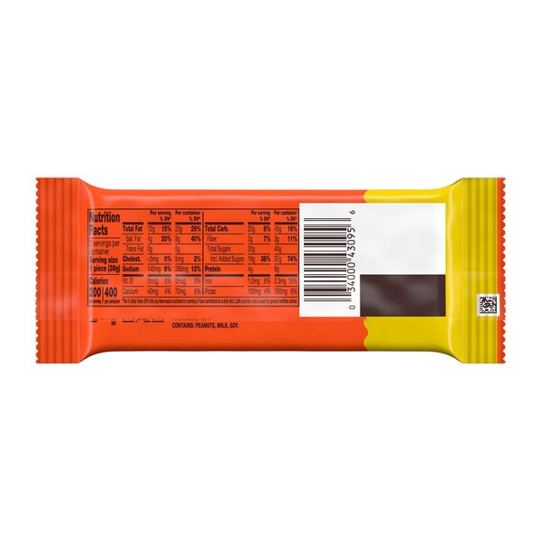 Reese's Big Cup Milk Chocolate King Size Peanut Butter Cups Candy Pack, 2.8 oz