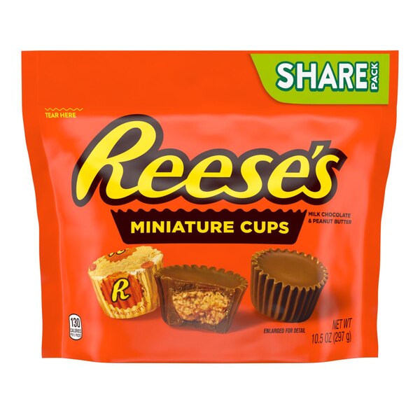 Reese's Miniatures Milk Chocolate Peanut Butter Cups Candy, 10.5 oz