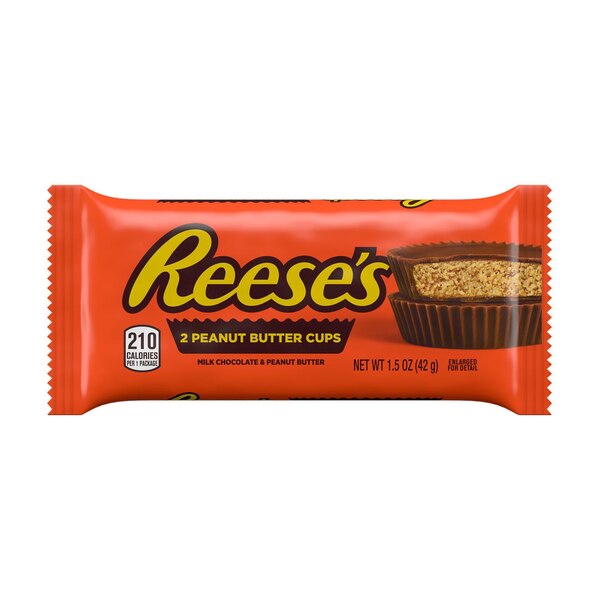 Reese's Milk Chocolate Peanut Butter Cups Candy, 1.5 oz