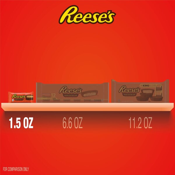 Reese's Milk Chocolate Peanut Butter Cups Candy, 1.5 oz