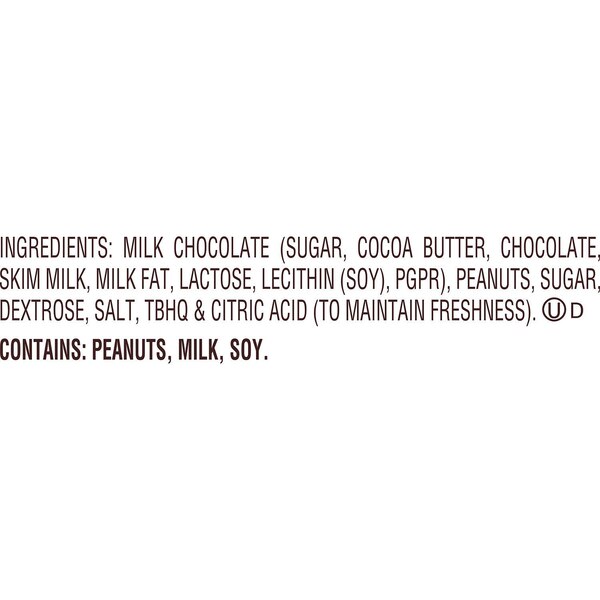 Reese's Milk Chocolate Peanut Butter Cups Candy, 1.5 oz
