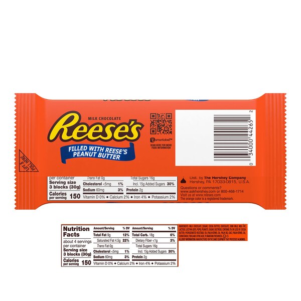 Reese's XL Milk Chocolate Bar, 4.25 oz