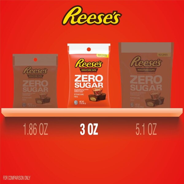 Reese's Peanut Butter Cups Miniatures, Sugar Free, 3 oz