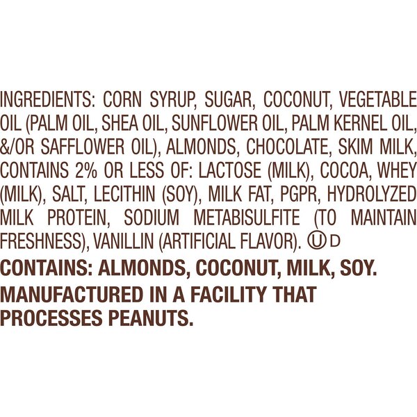 Almond Joy, Coconut and Almond Chocolate Snack Size Candy Bars, 4.8 oz