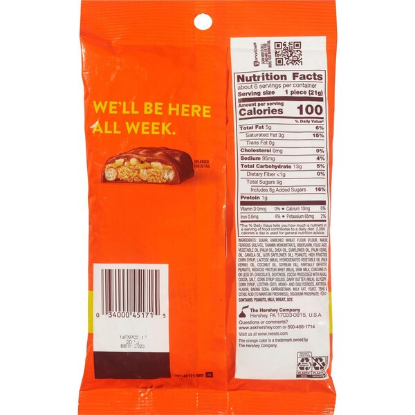 Reese's Take 5, Snack Size, 4.4 oz