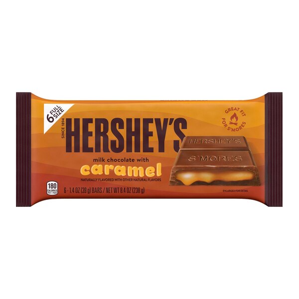 Hershey's Milk Chocolate Candy, Individually Wrapped Bars, 6 ct, 1.55 oz