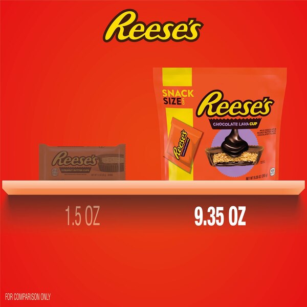 Reese's, Milk Chocolate Peanut Butter Snack Size Cups Candy, 10.5 oz