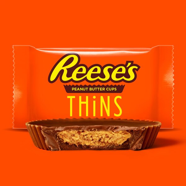 Reese's Thins Peanut Butter Cups Milk Chocolate Candy, 7.37 OZ