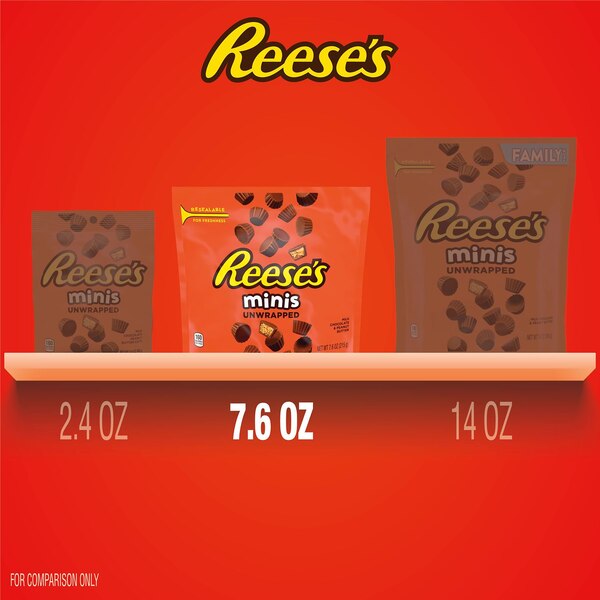 Reese's Peanut Butter Cups Mini, 7.6 oz