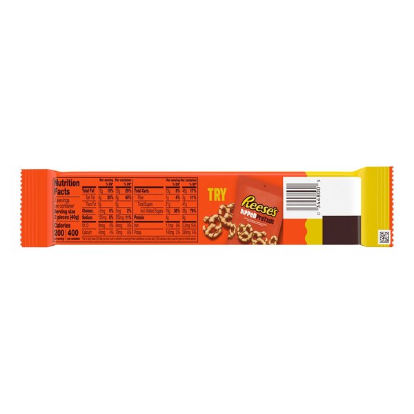 Reese's Milk Chocolate King Size Peanut Butter Cups Candy, 2.8 oz