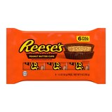 Reese's Milk Chocolate Peanut Butter Cups Candy Packs, 6 ct, 1.5 oz, thumbnail image 1 of 8