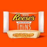 Reese's Thins White Creme Peanut Butter Cups Candy, 7.37 oz, thumbnail image