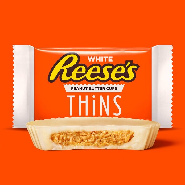 Reese's Thins White Creme Peanut Butter Cups Candy, 7.37 oz