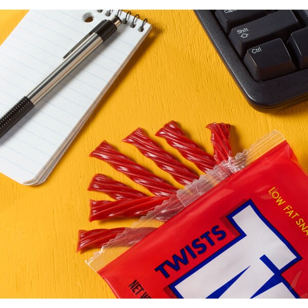 Twizzlers Twists Strawberry Flavored King Size Licorice Style Candy, 5 oz