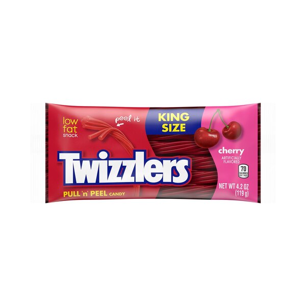 Twizzlers, Pull n Peel King Size Licorice Style Candy, 4.2 oz