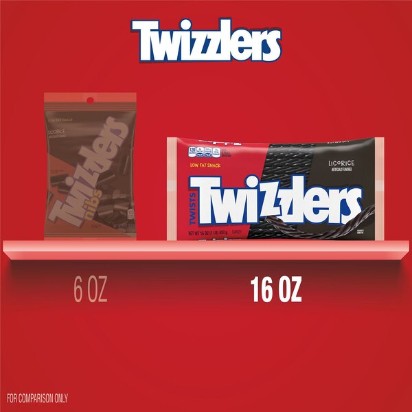 Twizzlers Twists Licorice Chewy Candy, 16 OZ