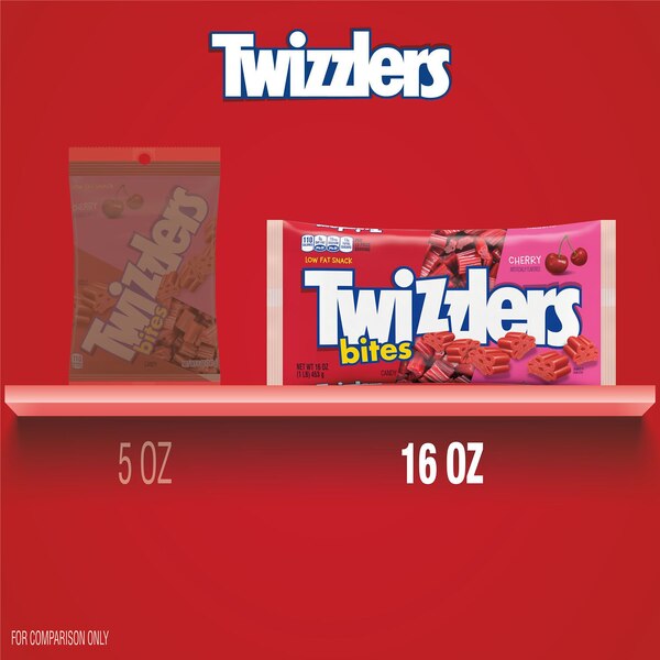 Twizzlers Bites Cherry Flavored Chewy Candy, 16 oz