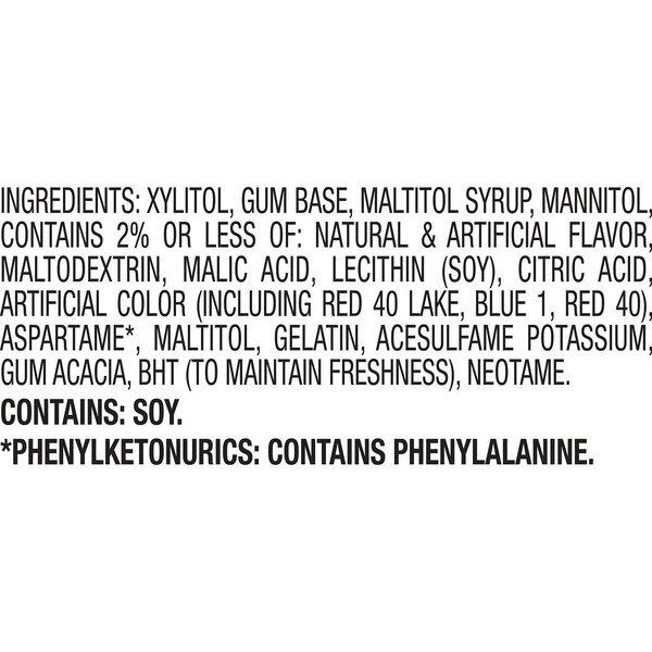 Ice Breakers Ice Cubes Sugar Free Black Cherry Gum, 40 ct, 3.24 oz