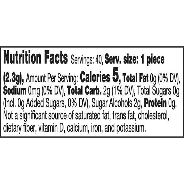 Ice Breakers, Ice Cubes Mint Crystal Flavored Sugar Free Chewing Gum, 40 ct, 3.24 oz