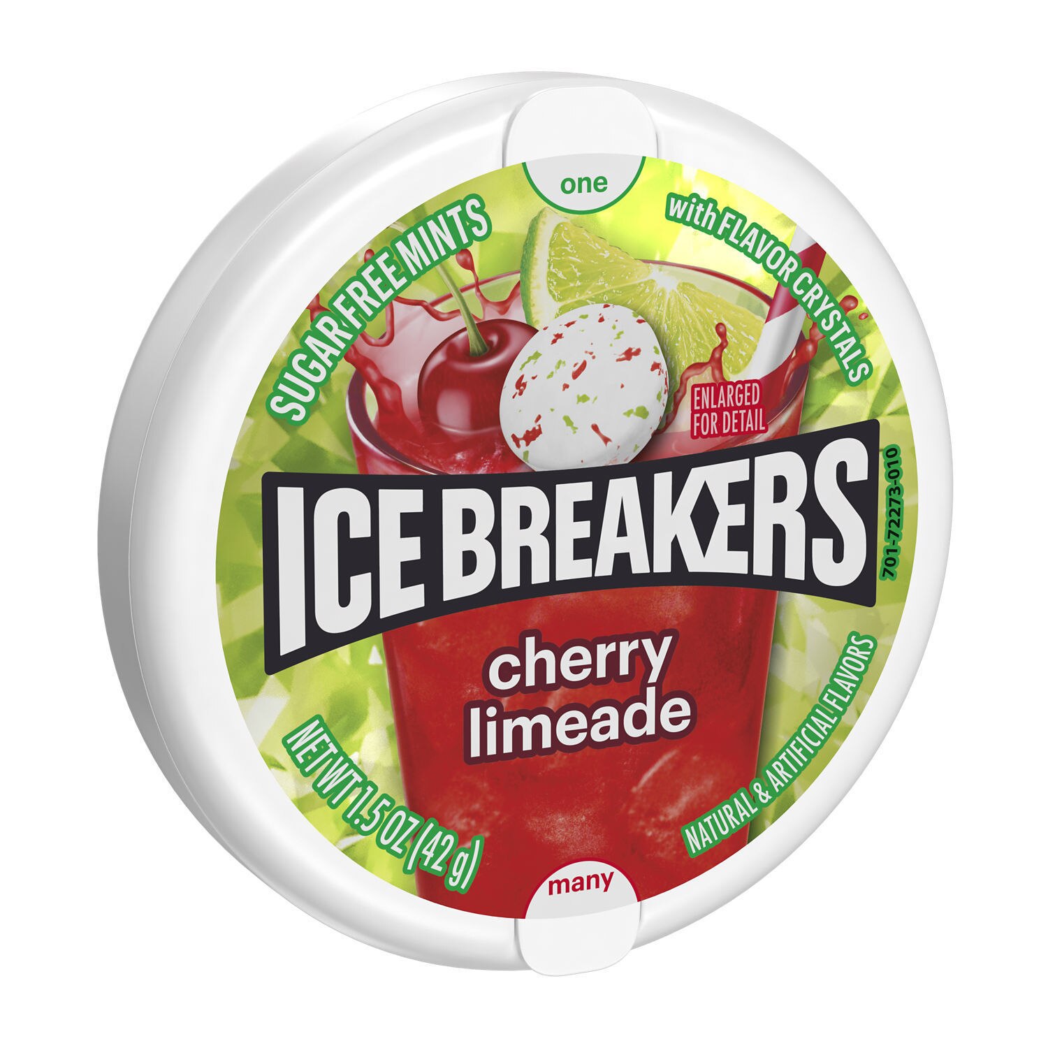 Ice Breakers Cherry Limeade Flavored Sugar Free Breath Mints, TIn, 1.5 oz