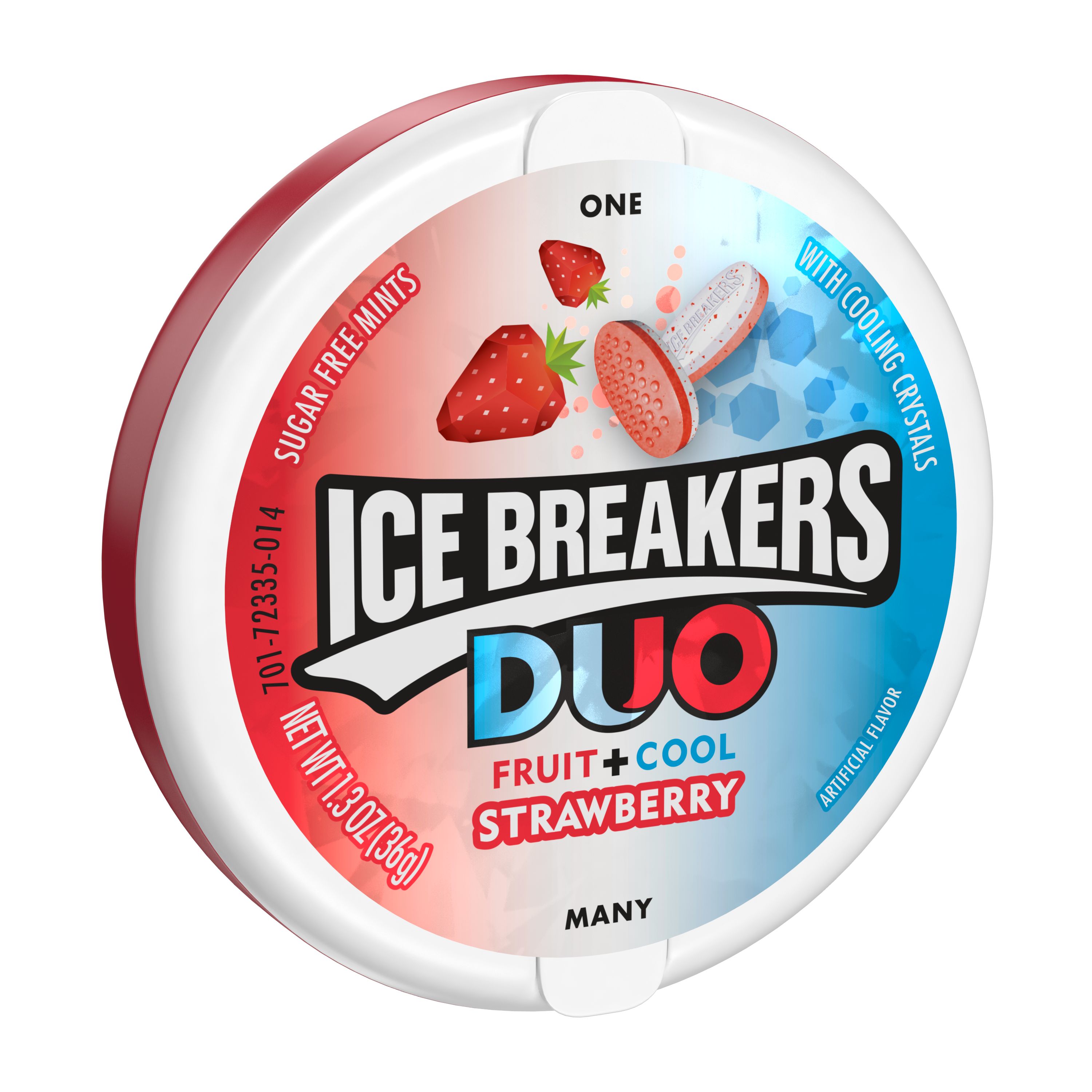 Ice Breakers - Mentas sin azúcar, Duo Fruit + Cool Strawberry