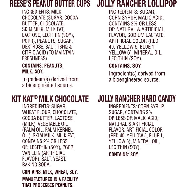 Reese's, Kit Kat And Jolly Rancher Sweets & Chocolate Assortment Snack Size Candy, 34.19 oz