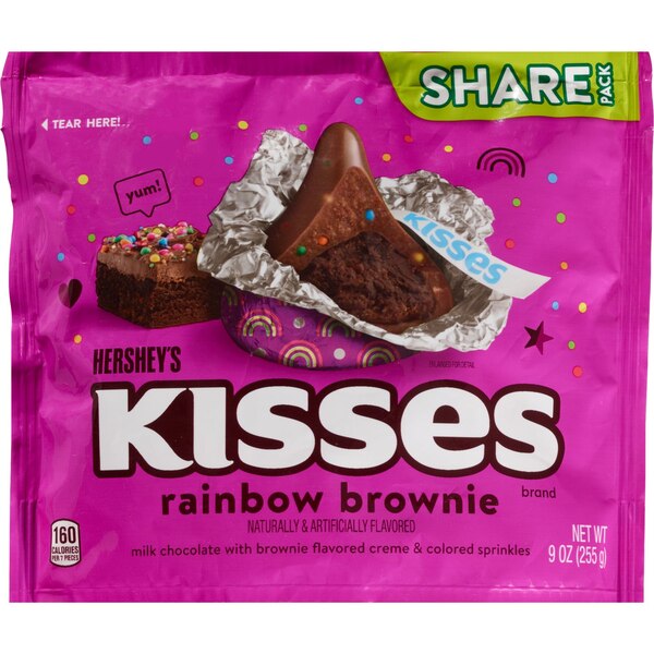 Hershey Kisses, Rainbow Brownie, 9 oz