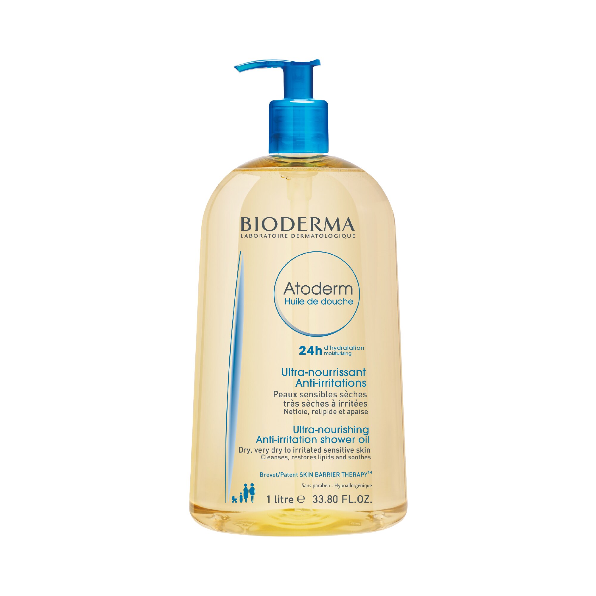 Bioderma Atoderm - Aceite para la ducha, 33.8 oz