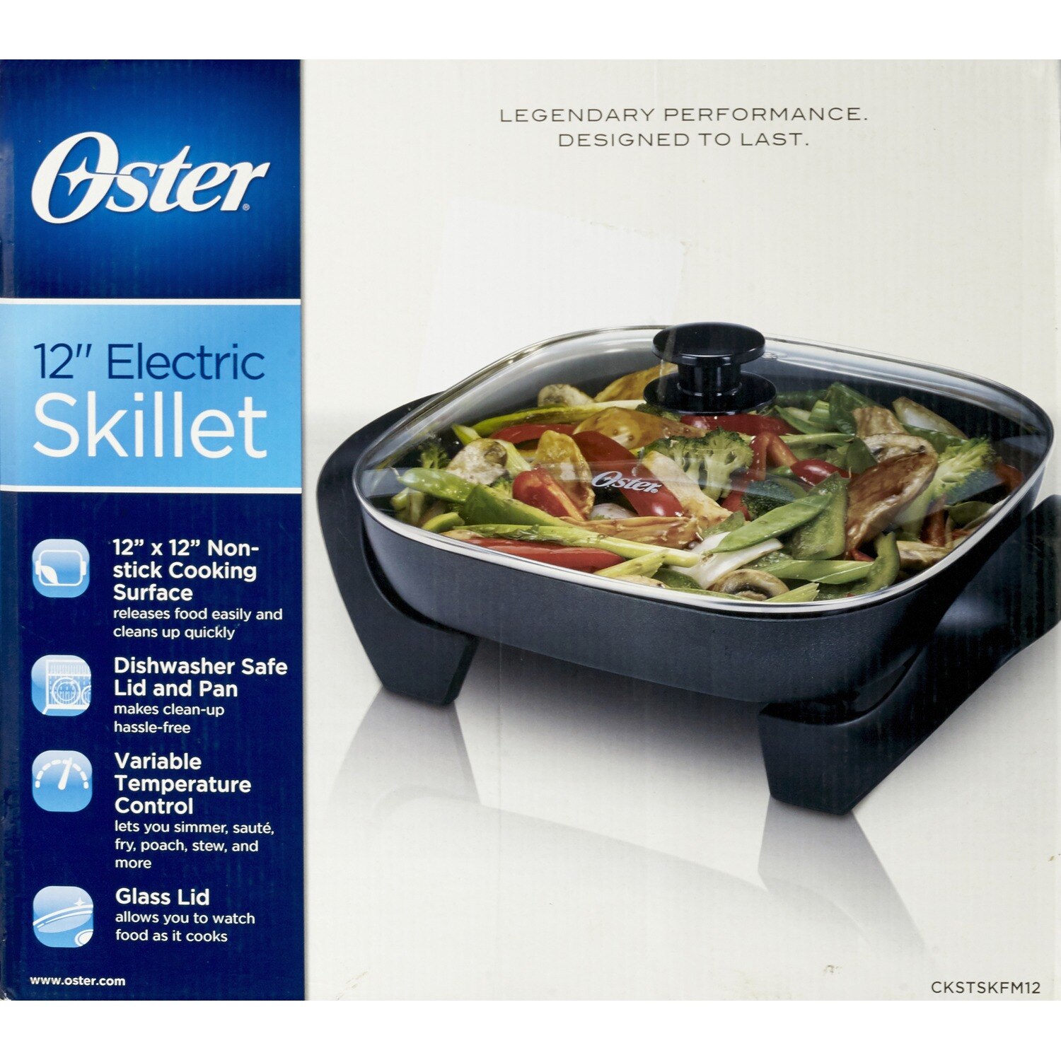 Oster - Sartén eléctrica de 12"