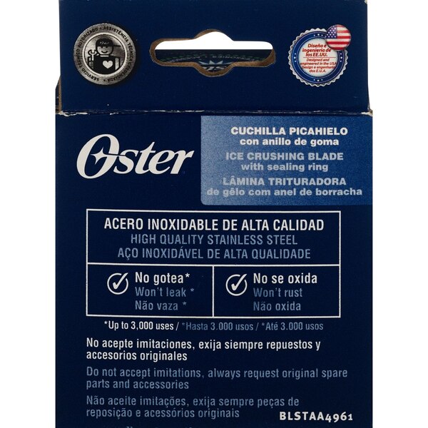 Oster Ice Crushing Blade With Sealing Ring Replacement Set for Oster Blender