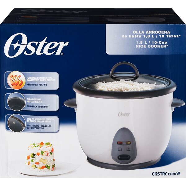 Oster 10-Cup Rice Cooker, White