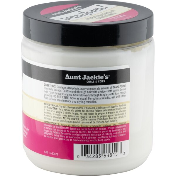 Aunt Jackie's TRANSFORM Hydrating Leave-In Creme Conditioner, 15 OZ