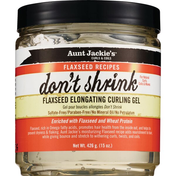 Aunt Jackie's Don't Shrink Flaxseed Elongating Curling Gel, 15 OZ