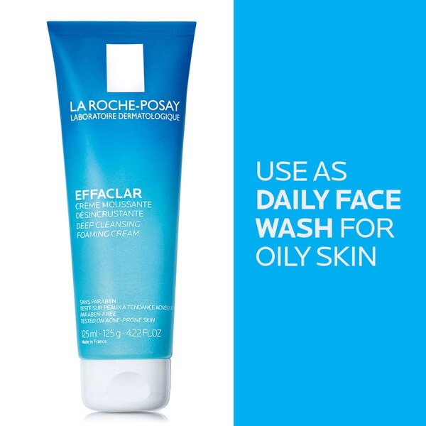 La Roche-Posay Effaclar Deep Cleansing Foaming Face Wash, 4.2 OZ