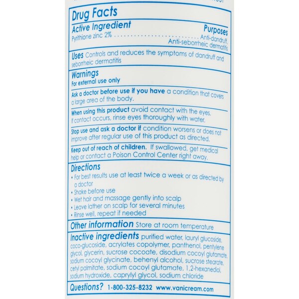 Vanicream Medicated Anti-Dandruff Shampoo, 8 OZ