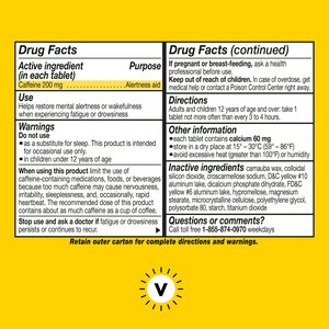 Vivarin Caffeine Alertness Aid 200 MG Tablets, 40 CT