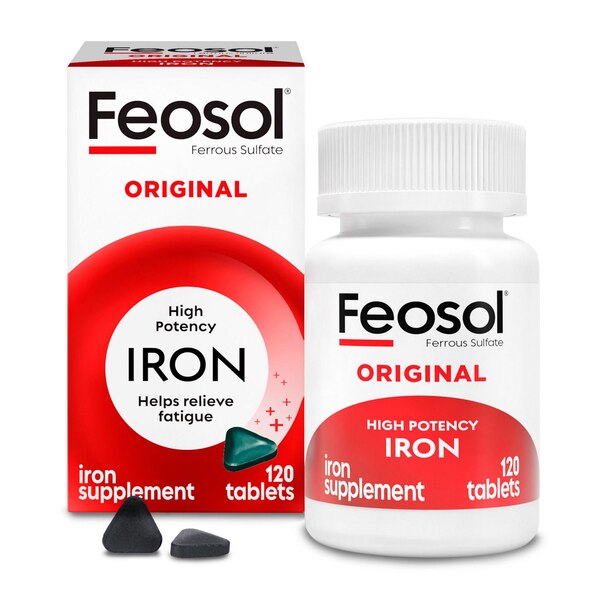 Feosol Ferrous Sulfate Iron Supplement Tablets, 120 CT