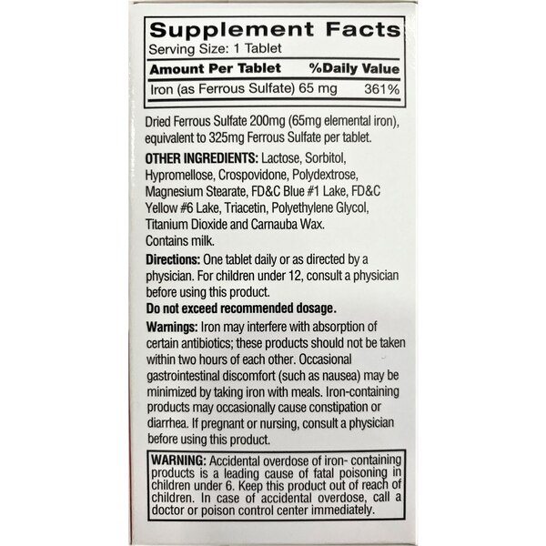Feosol Ferrous Sulfate Iron Supplement Tablets, 120 CT