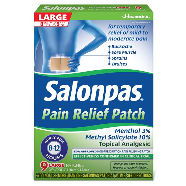 Salonpas Pain Relief Patches, 9 CT