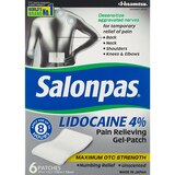 Salonpas Maximum Strength Lidocaine Gel Patches, 6 CT, thumbnail image