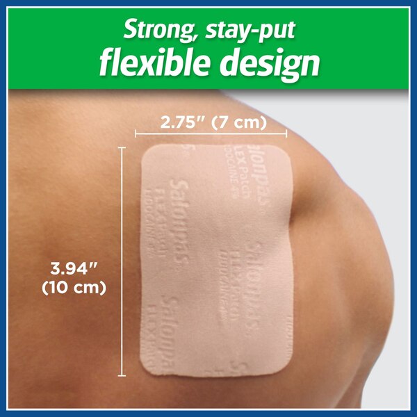 Salonpas Lidocaine Pain Relieving FLEX Patch, 7 CT