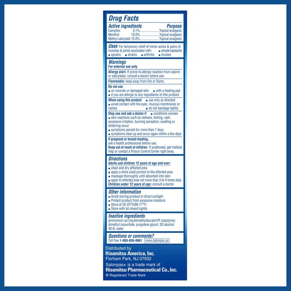 Salonpas Deep Pain Relieving Gel, 2.75 OZ