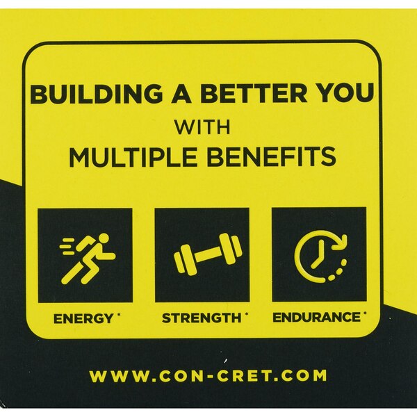 CON-CRET Patented Creatine HCI Lemon-Lime Powder, 1.62 OZ