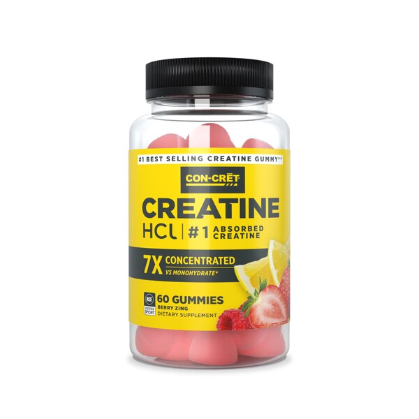 CON-CRET Creatine HCI Gummies, 60 CT