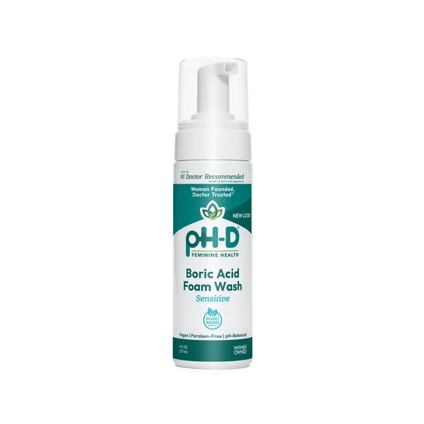 pH-D Boric Acid Sensitive Foam Wash, 6 OZ