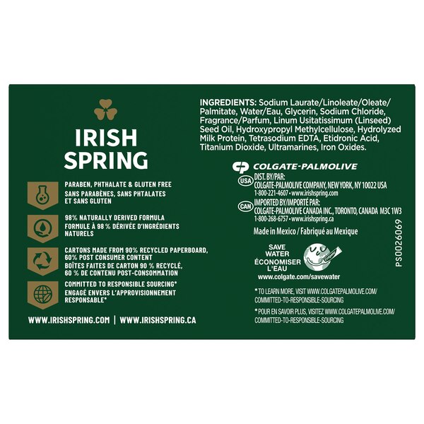Irish Spring Moisture Blast Bar Soap