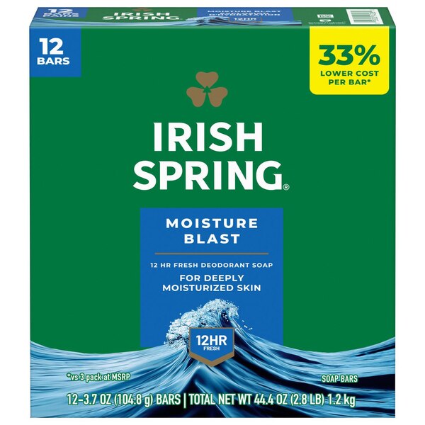 Irish Spring Moisture Blast Bar Soap